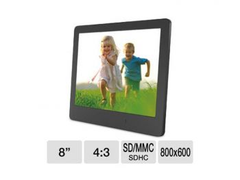 ViewSonic Digital Photo Frame - 8inch Display, 800 x 600, 4:3, 400:1 Native, LED Backlight, Light Sensor, SD Card Slot (VFD820-50) 