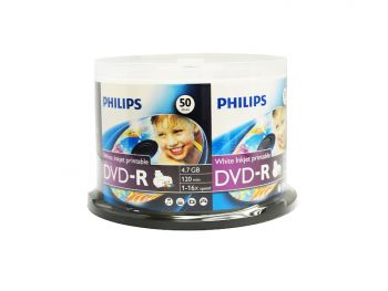 Philips Printable DVD-R, 50 pcs/pk Cake