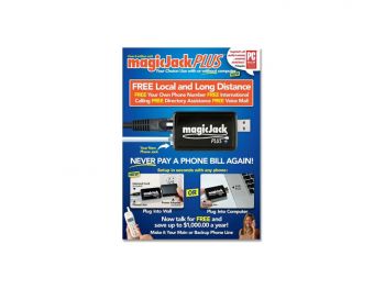 MagicJack Plus VOIP Phone Adapter 2014, Your initial purchase price includes your first 6 months of service.