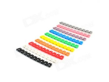 6E Color Numeric Coded Network/General Cable Organization Markers (100-Marker Pack)