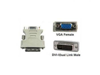 DVI (24+5) Male to VGA Female Adaptor