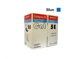 1000Ft/Box, FT4-6, Cat5e Blue Cable