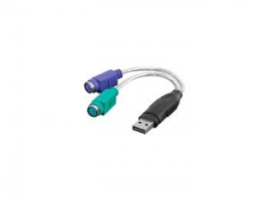 USB to 2-Port PS/2 Splitter Cable