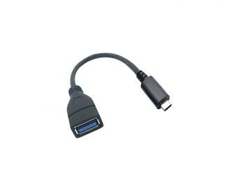 USB 3.1 Type C Male to Female OTG Data Cable Black color