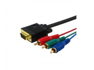 5Ft VGA to 3RCA Component Cable