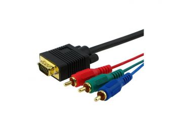 5Ft VGA to 3RCA Component Cable
