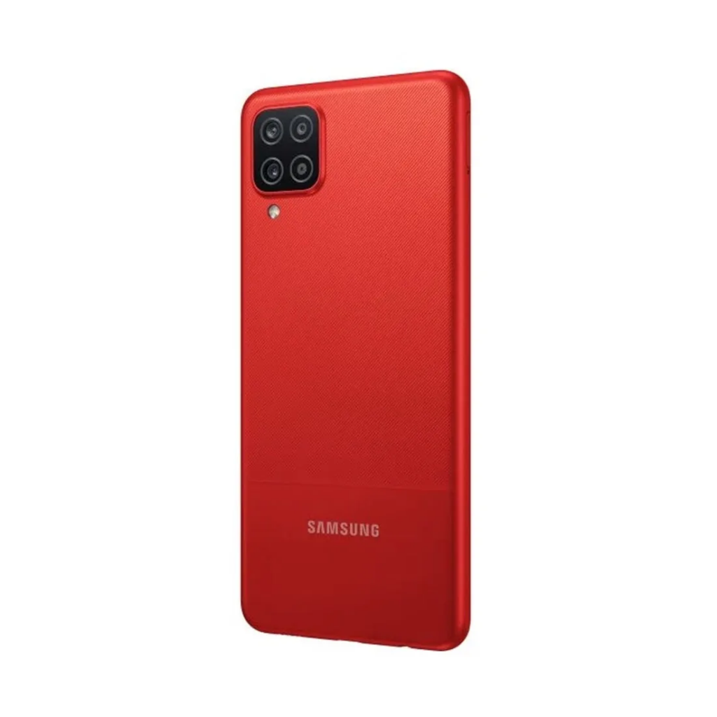 Samsung Galaxy a12 phone red